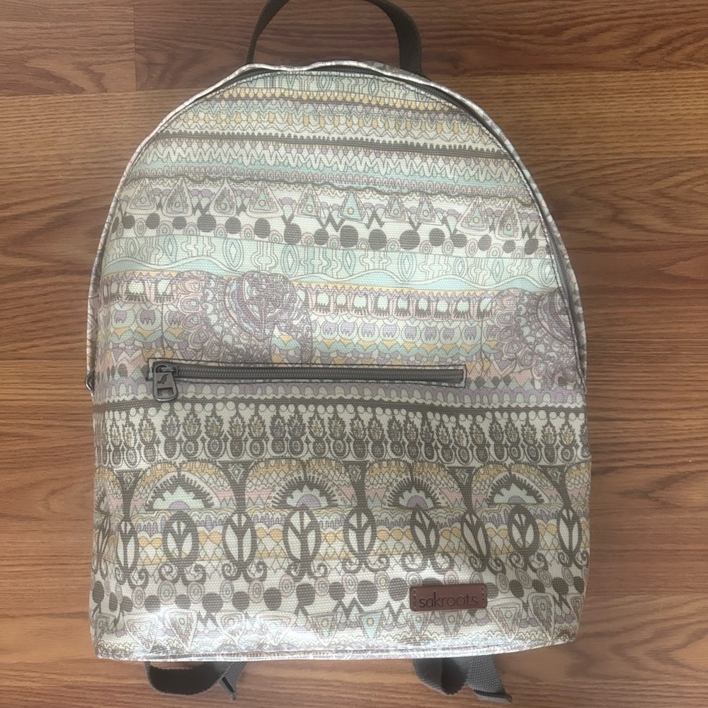 Sakroots Artist Circle Backpack Pastel Rockaway Coated Canvas